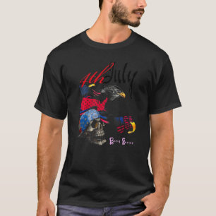 4. Juli American Eagle Flag Independence Day Bong T-Shirt