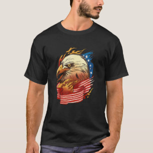 4. Juli American Eagle Flag-Independence Day T-Shirt
