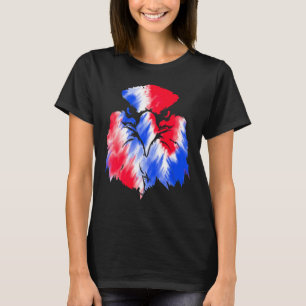 4. Juli American Eagle Flag USA Gefärbte Krawatte  T-Shirt
