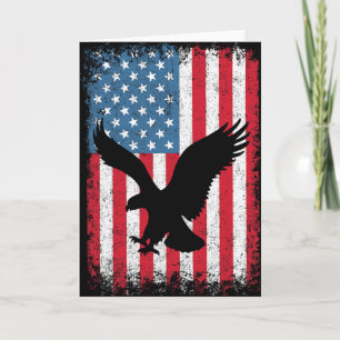 4. Juli American Eagle Flagge USA Unabhängigkeitst Karte