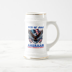 4. Juli American Eagle Sublimation-61001 Bierglas