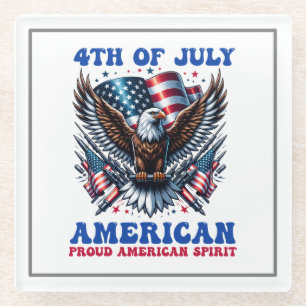 4. Juli American Eagle Sublimation-61001 Glasuntersetzer