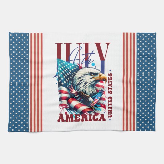 4. Juli American Eagle Sublimation-61904 Geschirrtuch (Horizontal)