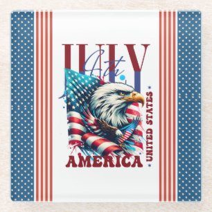 4. Juli American Eagle Sublimation-61904 Glasuntersetzer