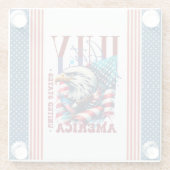 4. Juli American Eagle Sublimation-61904 Glasuntersetzer (Rückseite)