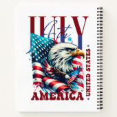 4. Juli American Eagle Sublimation-61904 Notizblock (Rückseite)