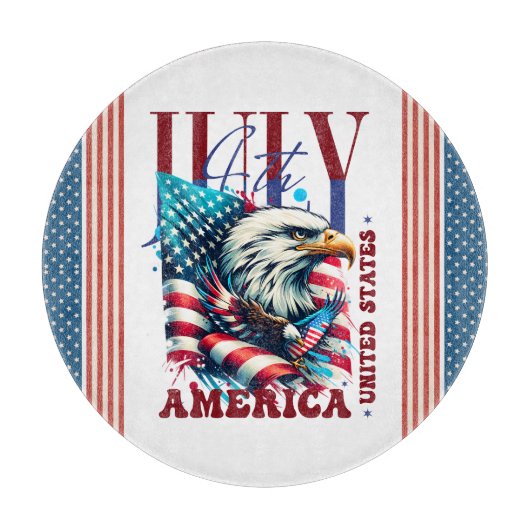4. Juli American Eagle Sublimation-61904 Schneidebrett (Vorderseite)