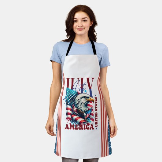 4. Juli American Eagle Sublimation-61904 Schürze (Getragen)