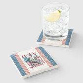 4. Juli American Eagle Sublimation-61904 Steinuntersetzer (Seitenansicht)