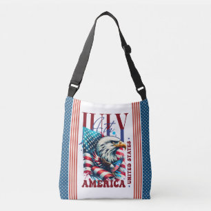 4. Juli American Eagle Sublimation-61904 Tragetaschen Mit Langen Trägern
