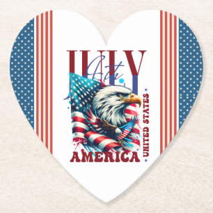 4. Juli American Eagle Sublimation-61904 Untersetzer