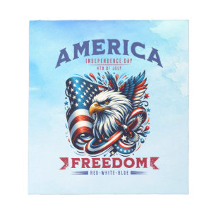 4. Juli American Eagle Sublimierung-61901 Notizblock