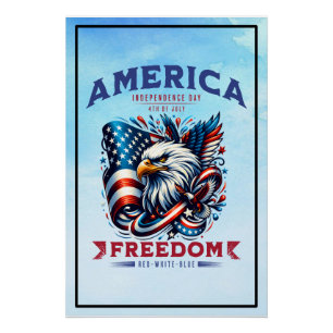 4. Juli American Eagle Sublimierung-61901 Poster