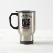 4. Juli American Eagle Sublimierung-61901 Reisebecher (Links)