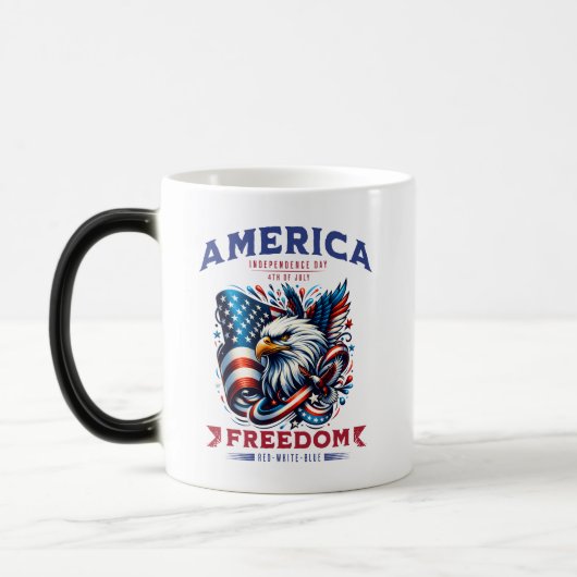 4. Juli American Eagle Sublimierung-61901 Verwandlungstasse (Links)