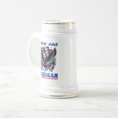 4. Juli American Eagle Sublimierung-61902 Bierglas (Vorderseite Links)