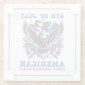 4. Juli American Eagle Sublimierung-61902 Glasuntersetzer (Rückseite)