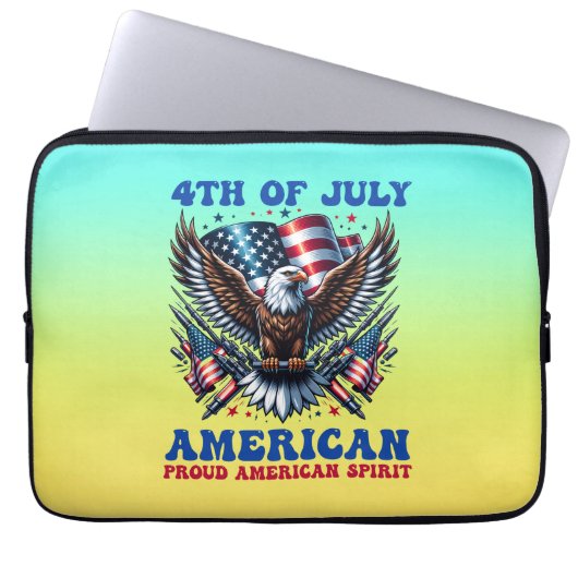 4. Juli American Eagle Sublimierung-61902 Laptopschutzhülle (Vorderseite)