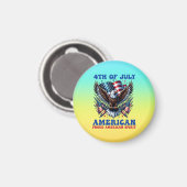 4. Juli American Eagle Sublimierung-61902 Magnet (Vorderseite/Rückseite)