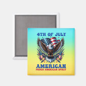 4. Juli American Eagle Sublimierung-61902 Magnet (Vorderseite/Rückseite)