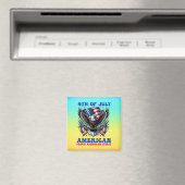 4. Juli American Eagle Sublimierung-61902 Magnet (In Situ (Geschirrspüler))