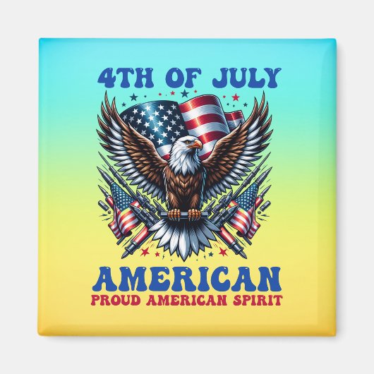 4. Juli American Eagle Sublimierung-61902 Magnet (Vorne)