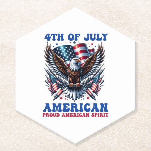 4. Juli American Eagle Sublimierung-61902 Untersetzer (Vorderseite)