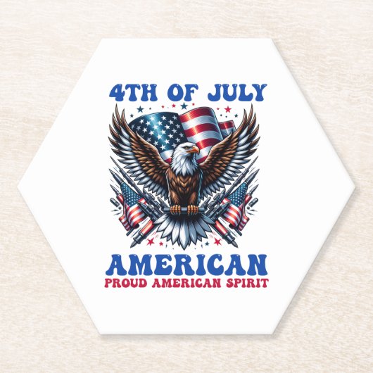 4. Juli American Eagle Sublimierung-61902 Untersetzer (Vorderseite)