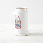 4. Juli American Eagle Sublimierung-61904 Bierglas (Vorderseite Links)