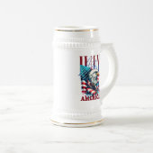 4. Juli American Eagle Sublimierung-61904 Bierglas (VorderseiteRechts)