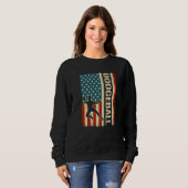 4. Juli American Flag Ball Sport Männer Gaga Ball Sweatshirt (Vorne ganz)