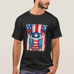 4. Juli American Flag Baseball Bekleidung Basebal T-Shirt