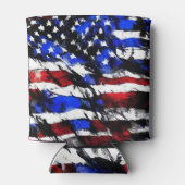 4. Juli "American Flag" Cooler Dosenkühler (Rückseite)