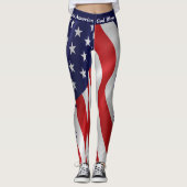4. JULI American Flag Leggings - Ihre Namensparade (Vorderseite)