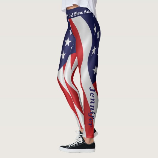 4. JULI American Flag Leggings - Ihre Namensparade (Links)