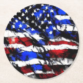 4. Juli "American Flag" Paper Untersetzer (Vorderseite)