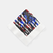 4. Juli "American Flag" Papier Napkin Serviette (Ecke)