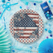 4. Juli American Flag Papier Platte Pappteller (Party)
