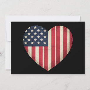 4. Juli American Flag Patriotic USA Star Strip Einladung