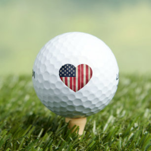 4. Juli American Flag Patriotic USA Star Strip Golfball