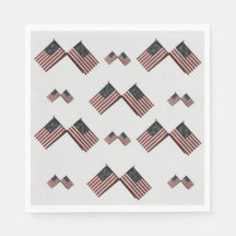 4. Juli American Flag Pattern Napkin