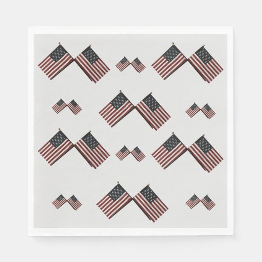 4. Juli American Flag Pattern Napkin Serviette (Vorderseite)