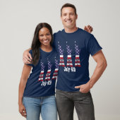 4. Juli, American Flag Statue of Liberty Shirt (Unisex)