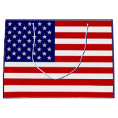 4. Juli American Flag USA LGB Große Geschenktüte (Vorderseite)