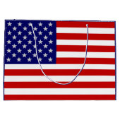 4. Juli American Flag USA LGB Große Geschenktüte (Rückseite)