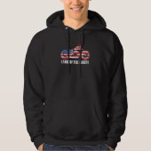 4. Juli American Forth Juli Motorrad USA Fla Hoodie (Vorderseite)