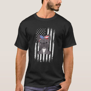4. Juli American French Bulldog für Kinder Niedlic T-Shirt
