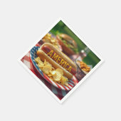 4. Juli American Hot Dog Serviette (Ecke)