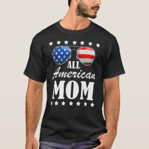 4. Juli American Mama Independence Day Patriot Usa T-Shirt