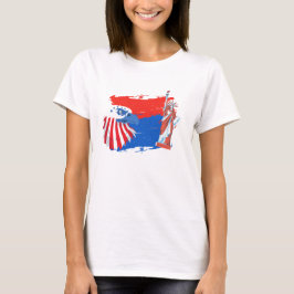 4. Juli American Spirit Freedom Eagle T-Shirt